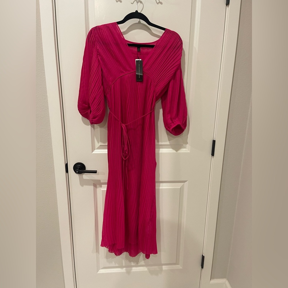 Banana Republic Vibrant Pink Midi Dress